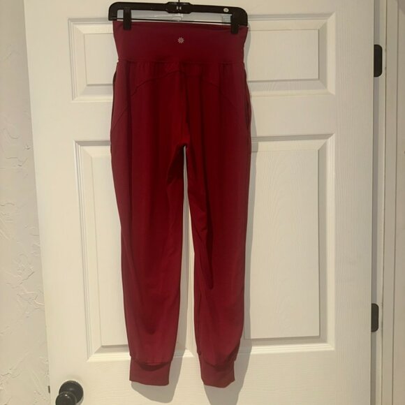 Athleta Salutation High Rise Jogger, Maroon, Size Small - Picture 2 of 6